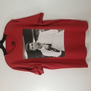 Aeropostale Muhammad Ali Boxer Men's Red Graphic T-Shirt Large